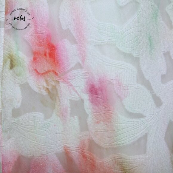 NWT Elie Tahari Dorinda Floral Burnout A Line Sleeveless Midi Dress - Picture 15 of 16